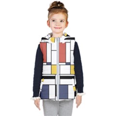 Abstract Art Of Avant Garde Kid s Hooded Puffer Vest by FunnyCow