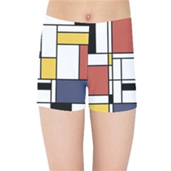 Abstract Art Of Avant Garde Kids Sports Shorts by FunnyCow