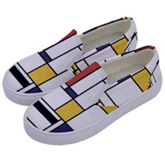 Abstract Art Of Avant Garde Kids  Canvas Slip Ons