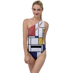 Abstract Art Of Avant Garde To One Side Swimsuit