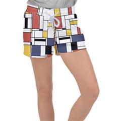 Abstract Art Of Avant Garde Women s Velour Lounge Shorts by FunnyCow