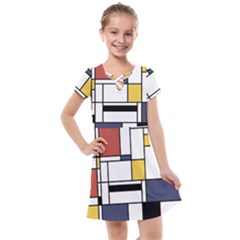 Abstract Art Of Avant Garde Kids  Cross Web Dress