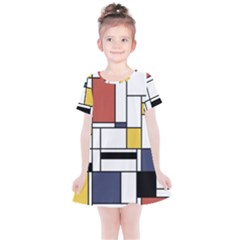 Abstract Art Of Avant Garde Kids  Simple Cotton Dress by FunnyCow