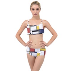 Abstract Art Of Avant Garde Layered Top Bikini Set by FunnyCow