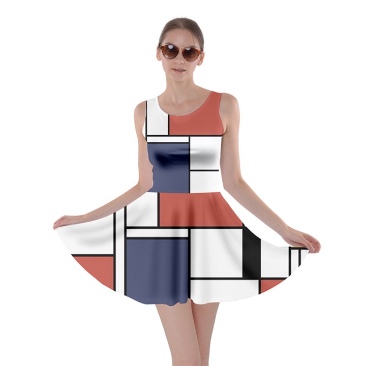 Neoplasticism Abstract Art Skater Dress