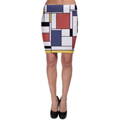 Neoplasticism Abstract Art Bodycon Skirt by FunnyCow