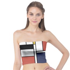 Neoplasticism Abstract Art Tube Top by FunnyCow