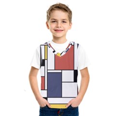 Neoplasticism Abstract Art Kids  Sportswear by FunnyCow