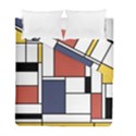 Neoplasticism Abstract Art Duvet Cover Double Side (Full/ Double Size) View1