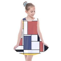 Neoplasticism Abstract Art Kids  Summer Dress