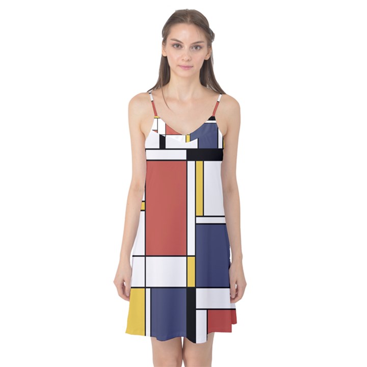 Abstract Art Of De Stijl Camis Nightgown