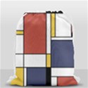 Abstract Art Of De Stijl Drawstring Bag (Small) View1