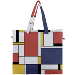 Abstract Art Of De Stijl Canvas Travel Bag by FunnyCow