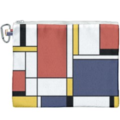 Abstract Art Of De Stijl Canvas Cosmetic Bag (xxxl) by FunnyCow