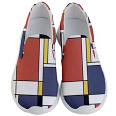 Abstract Art Of De Stijl Men s Lightweight Slip Ons by FunnyCow