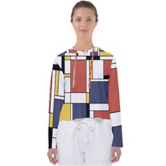 Abstract Art Of De Stijl Women s Slouchy Sweat by FunnyCow