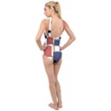 Abstract Art Of De Stijl Cross Front Low Back Swimsuit View2