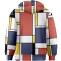 Abstract Art Of De Stijl Kids Zipper Hoodie Without Drawstring View2