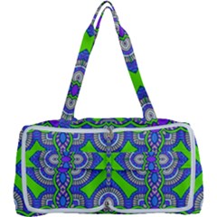 Purple Green Shapes                                   Multi Function Bag by LalyLauraFLM