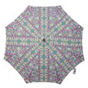 Colorful Modern Floral Baroque Pattern 7500 Hook Handle Umbrellas (Small) View1