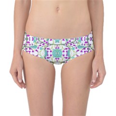 Colorful Modern Floral Baroque Pattern 7500 Classic Bikini Bottoms by dflcprints