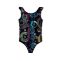 Circles texture                                    Kids  Frill Swimsuit View1