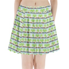 Cars And Trees Pattern Pleated Mini Skirt by linceazul