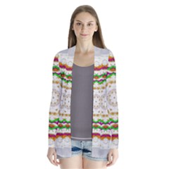 Fauna In Bohemian Midsummer Style Drape Collar Cardigan by pepitasart