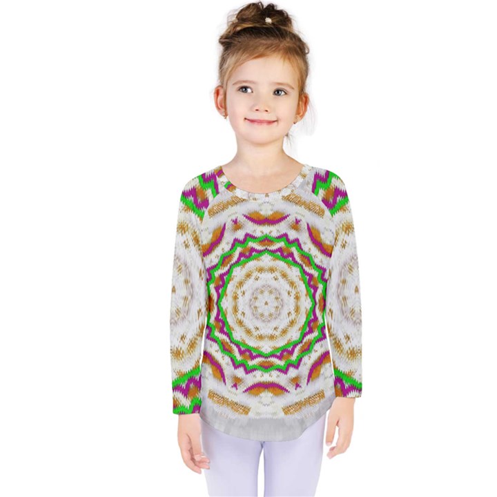 Fauna In Bohemian Midsummer Style Kids  Long Sleeve Tee