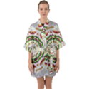 Fauna In Bohemian Midsummer Style Quarter Sleeve Kimono Robe View1