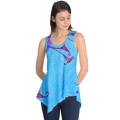 Hearts And Blue Sleeveless Tunic by snowwhitegirl