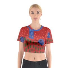 Almost Home Cotton Crop Top by snowwhitegirl