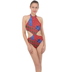 Almost Home Halter Side Cut Swimsuit