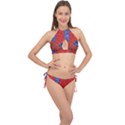 Almost Home Cross Front Halter Bikini Set View1