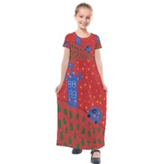 Almost Home Kids  Short Sleeve Maxi Dress