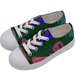 Pink Guitar Kids  Low Top Canvas Sneakers by snowwhitegirl