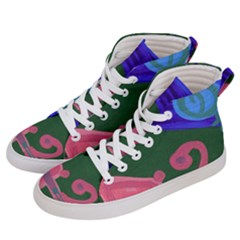 Pink Guitar Men s Hi-top Skate Sneakers by snowwhitegirl