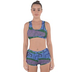 Purple Shoe Racerback Boyleg Bikini Set by snowwhitegirl