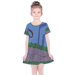 Purple Shoe Kids  Simple Cotton Dress by snowwhitegirl