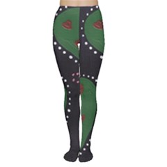 Christmas Hearts Women s Tights by snowwhitegirl