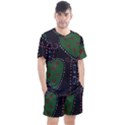 Christmas Hearts Men s Mesh Tee and Shorts Set View1