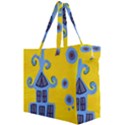 Blue House Canvas Travel Bag View2