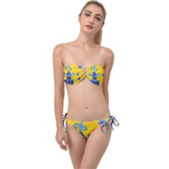 Blue House Twist Bandeau Bikini Set