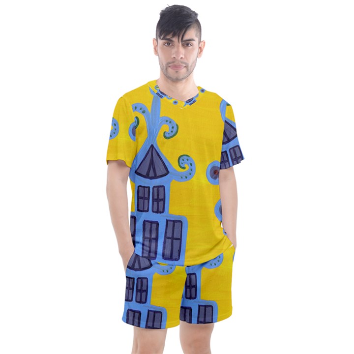 Blue House Men s Mesh Tee and Shorts Set