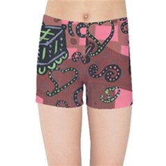 Floating Bed Kids Sports Shorts by snowwhitegirl