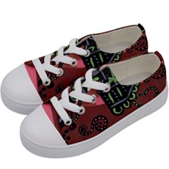 Floating Bed Kids  Low Top Canvas Sneakers by snowwhitegirl