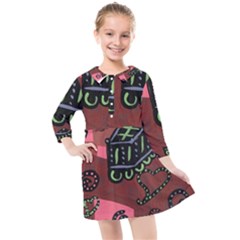 Floating Bed Kids  Quarter Sleeve Shirt Dress