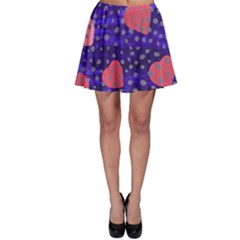 Underwater Pink Hearts Skater Skirt by snowwhitegirl