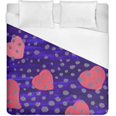 Underwater Pink Hearts Duvet Cover (king Size) by snowwhitegirl