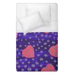 Underwater Pink Hearts Duvet Cover (single Size) by snowwhitegirl